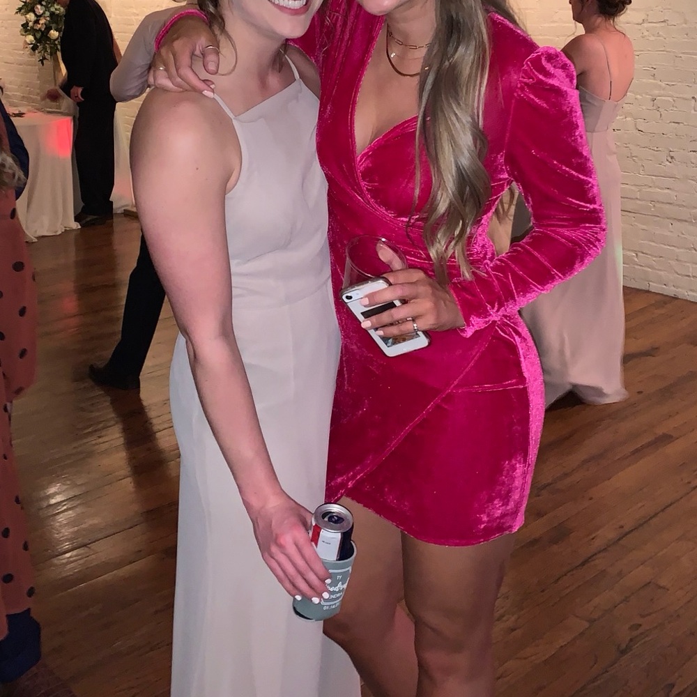 Bright pink dress